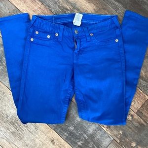 True Religion bright blue jeans